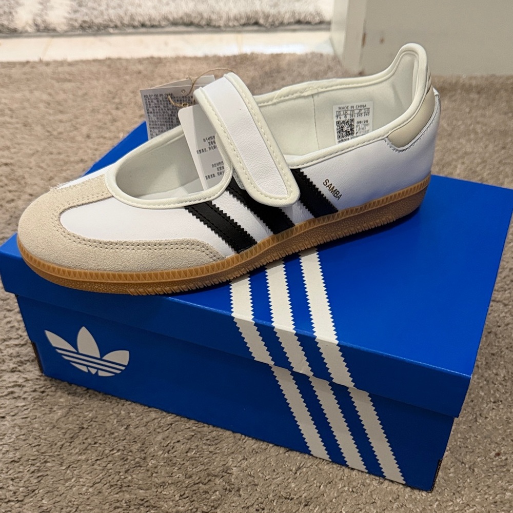 Adidas Samba Mary Jane  White and Black